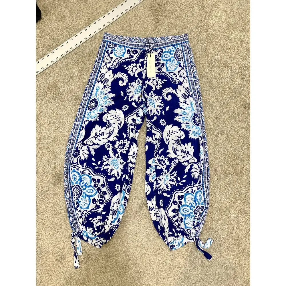 new Rachel Zoe medium ankle tie lightweight harem pant P 3359